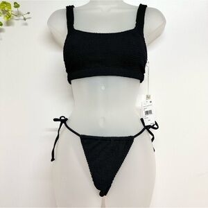 Good American size XS women's black bikini set, new with tags